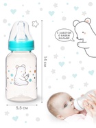 Бутылочка для кормления Крошка Я «Медвежонок Basic», классическое горло, от 0 мес., 150 мл., белый/бирюзовый - Фото 2