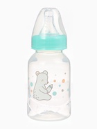 Бутылочка для кормления Крошка Я «Медвежонок Basic», классическое горло, от 0 мес., 150 мл., белый/бирюзовый - Фото 4