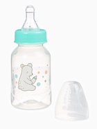 Бутылочка для кормления Крошка Я «Медвежонок Basic», классическое горло, от 0 мес., 150 мл., белый/бирюзовый - Фото 8