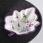 УЦЕНКА Блюдо сервировочное Доляна «Лаванда», 21×15×4,5 см, цвет белый - Фото 2