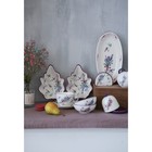 УЦЕНКА Блюдо сервировочное Доляна «Лаванда», 21×15×4,5 см, цвет белый - Фото 8