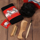 Набор подарочный «Этель. Настоящему мужчине», полотенце, щётка, расчёска - Фото 2