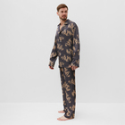 Пижама мужская (рубашка и брюки) KAFTAN "Дракон" размер 48, графитовый - Фото 3