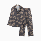 Пижама мужская (рубашка и брюки) KAFTAN "Дракон" размер 54, графитовый - Фото 5