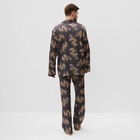 Пижама мужская (рубашка и брюки) KAFTAN "Дракон" размер 56, графитовый - Фото 4