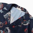 Пижама мужская (рубашка и брюки) KAFTAN "Дракон" размер 48, синий - Фото 12