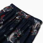 Пижама мужская (рубашка и брюки) KAFTAN "Дракон" размер 48, синий - Фото 8