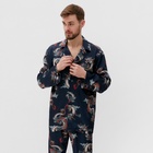 Пижама мужская (рубашка и брюки) KAFTAN "Дракон" размер 50, синий - Фото 2