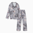 Пижама мужская (рубашка и брюки) KAFTAN "Дракон" размер 50, серый - Фото 11