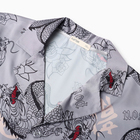 Пижама мужская (рубашка и брюки) KAFTAN "Дракон" размер 50, серый - Фото 6