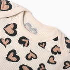 Боди для девочки «Крошка Я» Leo love, рост 74-80 см, бежевое - Фото 10