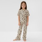 Пижама детская (футболка и брюки) KAFTAN Leo love размер 30 (98-104см) - Фото 1