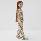 Пижама детская (футболка и брюки) KAFTAN Leo love размер 32 (110-116см) - Фото 3