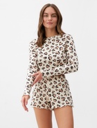 Пижама женская (лонгслив, шорты) KAFTAN Leo love, размер 48-50 - Фото 7