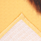Полотенце Чебурашка, цв. жёлтый, 70х140 см, 100% хл, вафля 160 г/м2 - Фото 3