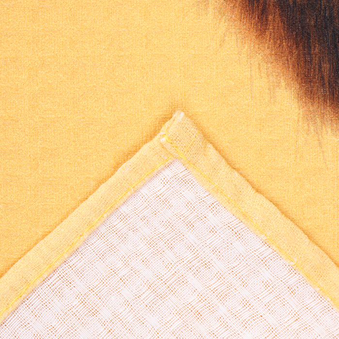 Полотенце Чебурашка, цв. жёлтый, 70х140 см, 100% хл, вафля 160 г/м2 - фото 1909461156
