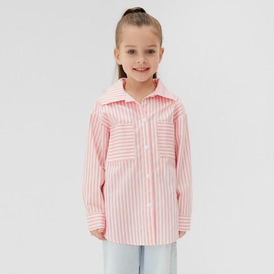 Рубашка для девочки KAFTAN "Полоска" размер 34 (122-128 см)