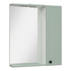 Зеркало-шкаф для ванной комнаты "Римини 65" мята, правый, 14,7 х 65 х 75 см - фото 300806282