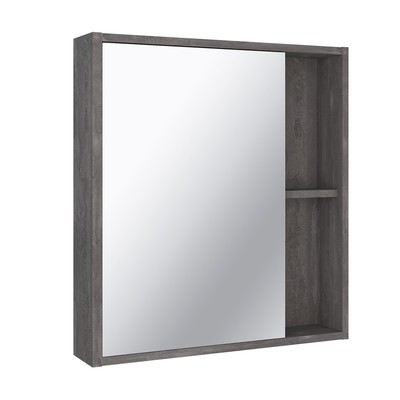 Зеркало-шкаф для ванной комнаты "Эко 60" железный камень, 12 х 60 х 65 см