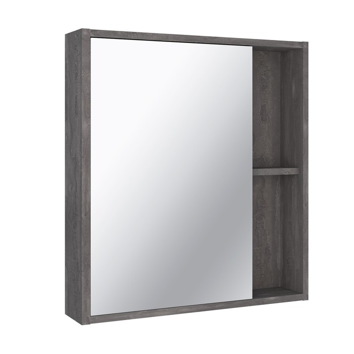 Зеркало-шкаф для ванной комнаты "Эко 60" железный камень, 12 х 60 х 65 см - Фото 1