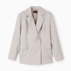 Пиджак женский двубортный MIST plus-size, р.52, бежевый 10060154 - фото 14274717