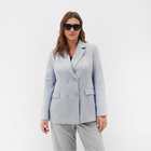 Пиджак женский двубортный MIST plus-size, р.60, серый - фото 320989949