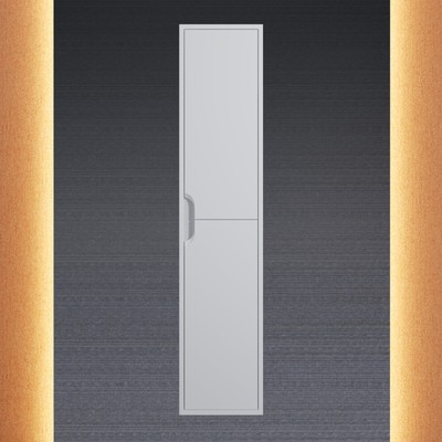 Шкаф-пенал Uperwood Modul, 33х36х150 см, подвесной, с дверцами, матовый, белый