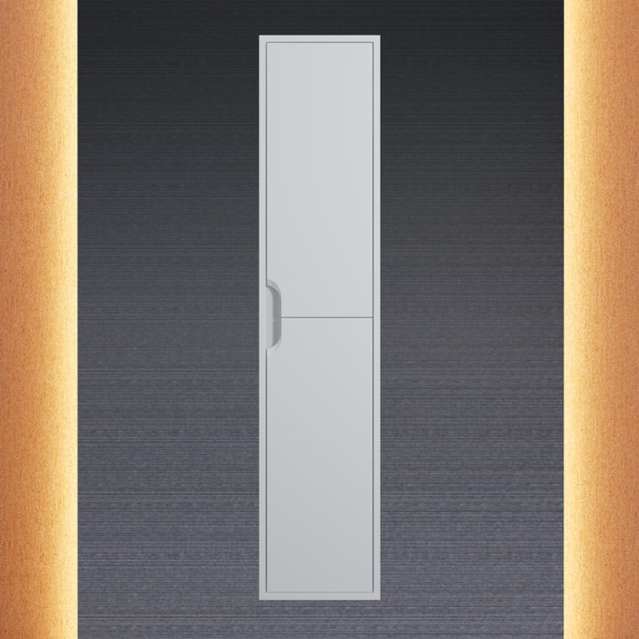 Шкаф-пенал Uperwood Modul, 33х36х150 см, подвесной, с дверцами, матовый, белый - Фото 1