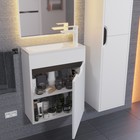 Тумба подвесная Uperwood, под раковину Uperwood Modul 50, цвет белый матовый/графит - Фото 3