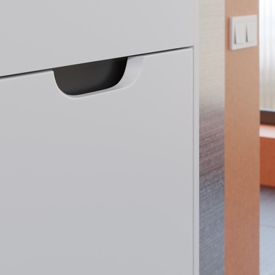 Тумба подвесная Uperwood, под раковину Uperwood Modul 50, цвет белый матовый/графит
