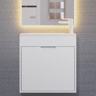Тумба под раковину Uperwood Modul, 60 см, подвесная, матовая, белая - Фото 2