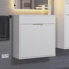 Тумба под раковину Uperwood Modul, 60 см, подвесная, матовая, белая - Фото 4