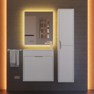 Тумба подвесная Uperwood, под раковину Uperwood Modul 60, цвет белый матовый