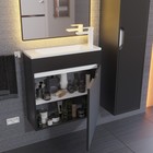 Тумба под раковину Uperwood Modul, 60 см, подвесная, матовая, черная - Фото 16