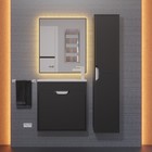 Тумба под раковину Uperwood Modul, 60 см, подвесная, матовая, черная - Фото 19