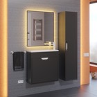 Тумба под раковину Uperwood Modul, 60 см, подвесная, матовая, черная - Фото 3