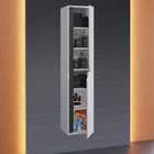 Шкаф-пенал Uperwood Modul, 33х36х150 см, подвесной, с дверцами, матовый, белый/графит - Фото 2
