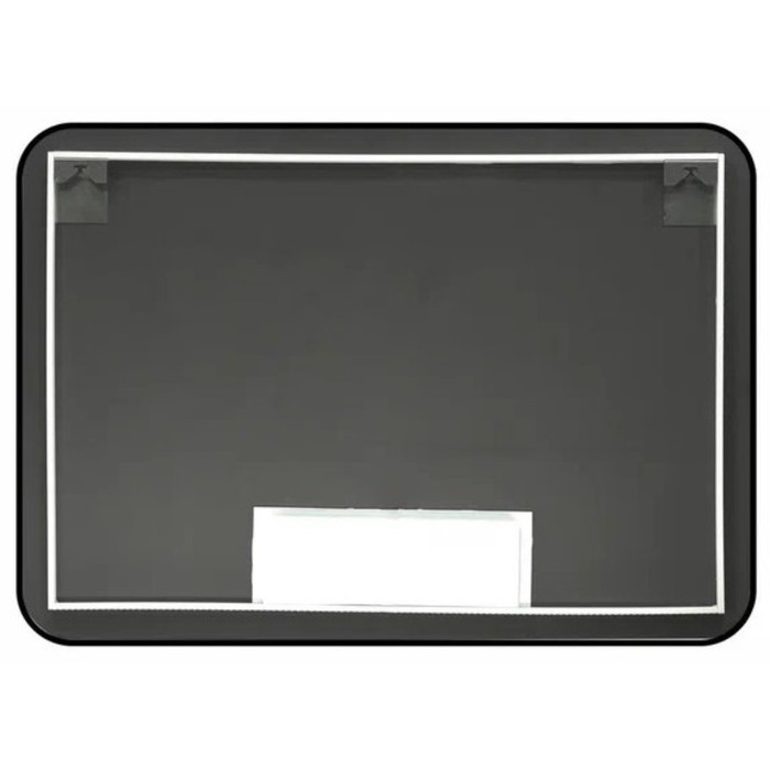 Зеркало для ванной Uperwood Modul, 65х80 см, бесконтактный сенсор, черное, хол. подсветка - фото 1907996801