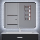 Зеркало для ванной Uperwood Modul, 100х80 см, бесконтактный сенсор, черное, хол. подсветка   1029780 - Фото 2