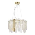 Люстра подвесная St Luce. SL1636.203.06. Scolare. 6х40 Вт, E14, 48,5х48,5х62,5 см, цвет золотистый - Фото 1