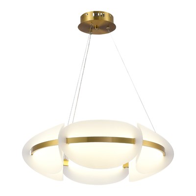 Люстра подвесная St Luce. SL1304.203.45. Etoile. 1х45 Вт, LED, 3000K, 2700 Lm, 60х60х18 см, цвет золотистый