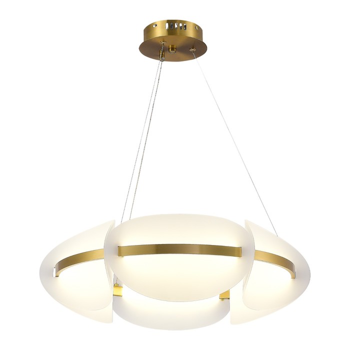 Люстра подвесная St Luce. SL1304.203.45. Etoile. 1х45 Вт, LED, 3000K, 2700 Lm, 60х60х18 см, цвет золотистый - Фото 1