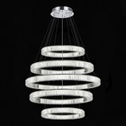 Люстра подвесная St Luce. SL1622.103.05. Tivoli. 1х255 Вт, LED, 4000K, 15300 Lm, 100х100х100 см, цвет хром - Фото 3