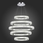 Люстра подвесная St Luce. SL1622.103.05. Tivoli. 1х255 Вт, LED, 4000K, 15300 Lm, 100х100х100 см, цвет хром - Фото 4