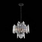 Люстра подвесная St Luce. SL665.443.06. Chiarezza. 6х40 Вт, E14, 36х36х55 см, цвет чёрный - Фото 3