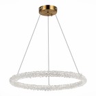 Люстра подвесная St Luce. SL6110.213.01. Avana. 1х35 Вт, LED, 3000-6500K, 2625 Lm, 60х60х20 см, цвет золотистый - фото 301312064