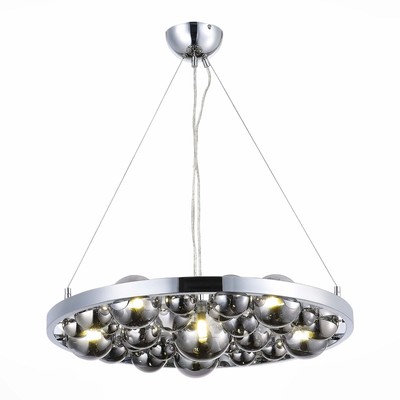 Люстра подвесная St Luce. SL1510.103.06. Olmi. 6х5 Вт, G9, 4000K, 60х60х100 см, цвет хром