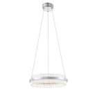 Светильник подвесной St Luce. SL383.103.01. Cherio. 1х34 Вт, LED, 3000K, 1983 Lm, 46х46 см, цвет хром - Фото 1