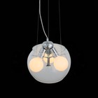 Светильник подвесной St Luce. SL512.103.03. Uovo. 3х60 Вт, E27 Globe, 30х30х20 см, цвет хром - Фото 4