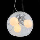 Светильник подвесной St Luce. SL512.103.03. Uovo. 3х60 Вт, E27 Globe, 30х30х20 см, цвет хром - Фото 6